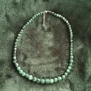 NEW  Ruby Zoisite Beaded necklace
